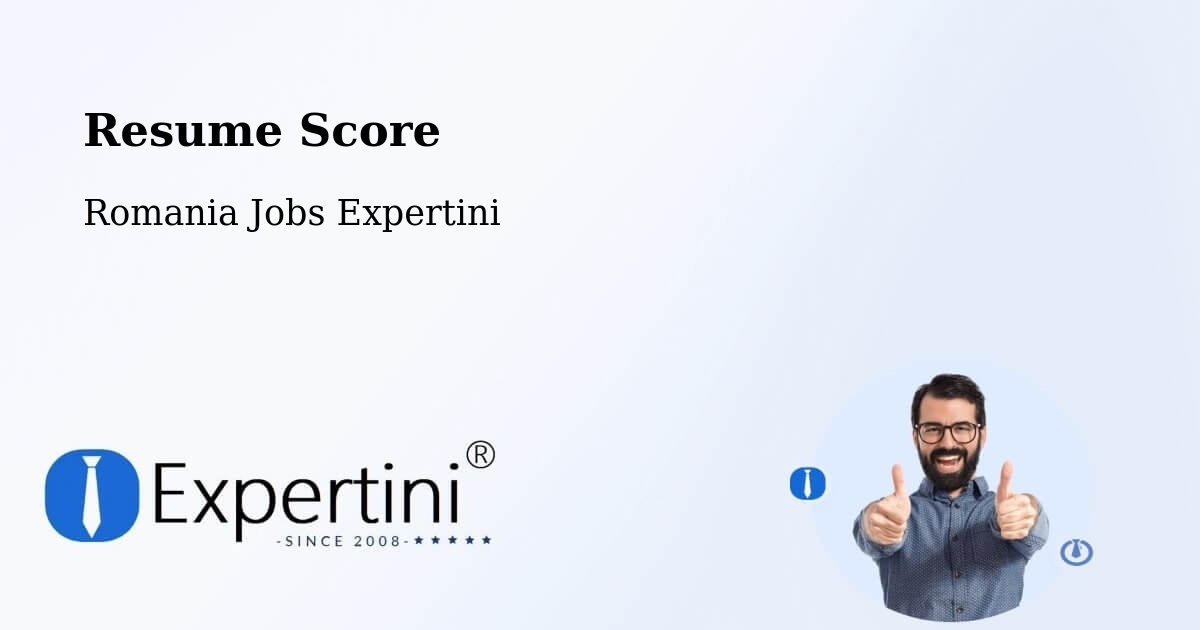 Resume Score & Job Description Match Tool – Roman - Romania Jobs Expertini